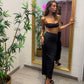 Set ambra ( marrone / nero)