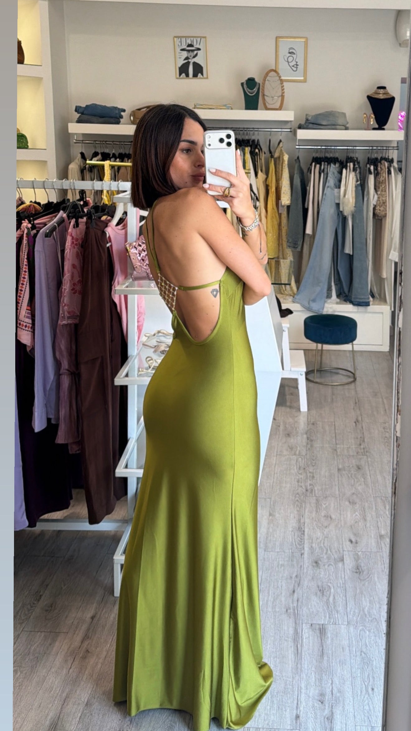 Dress mindnight ( verde olio )
