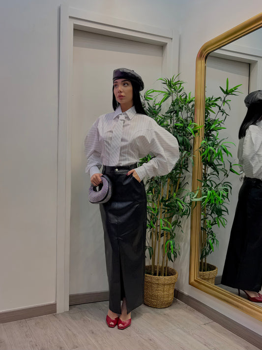 Camicia camille ( bianca / nero)