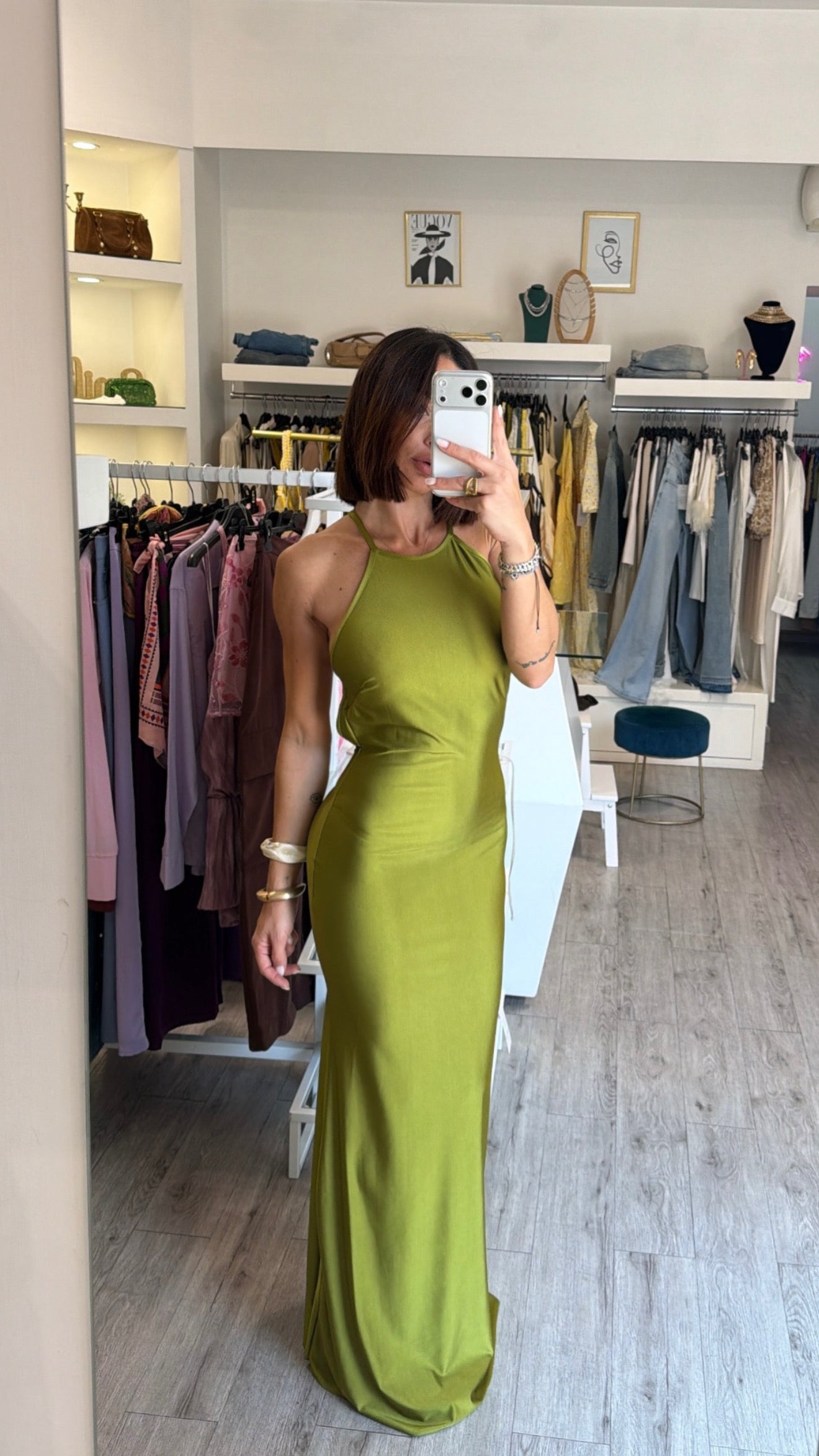 Dress mindnight ( verde olio )