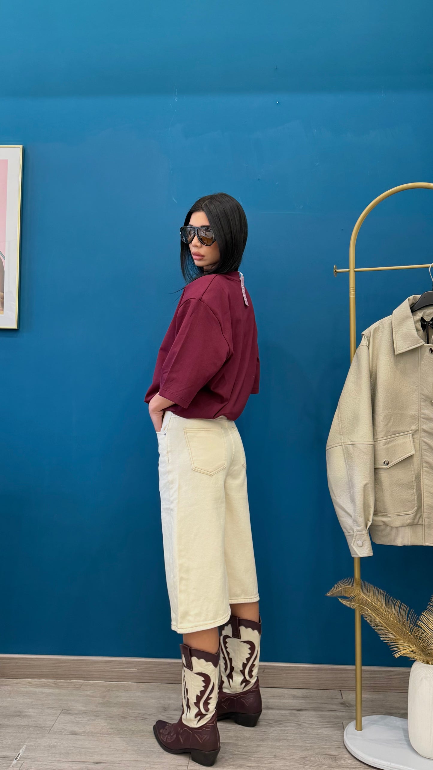 T shirt nirvana burgundi