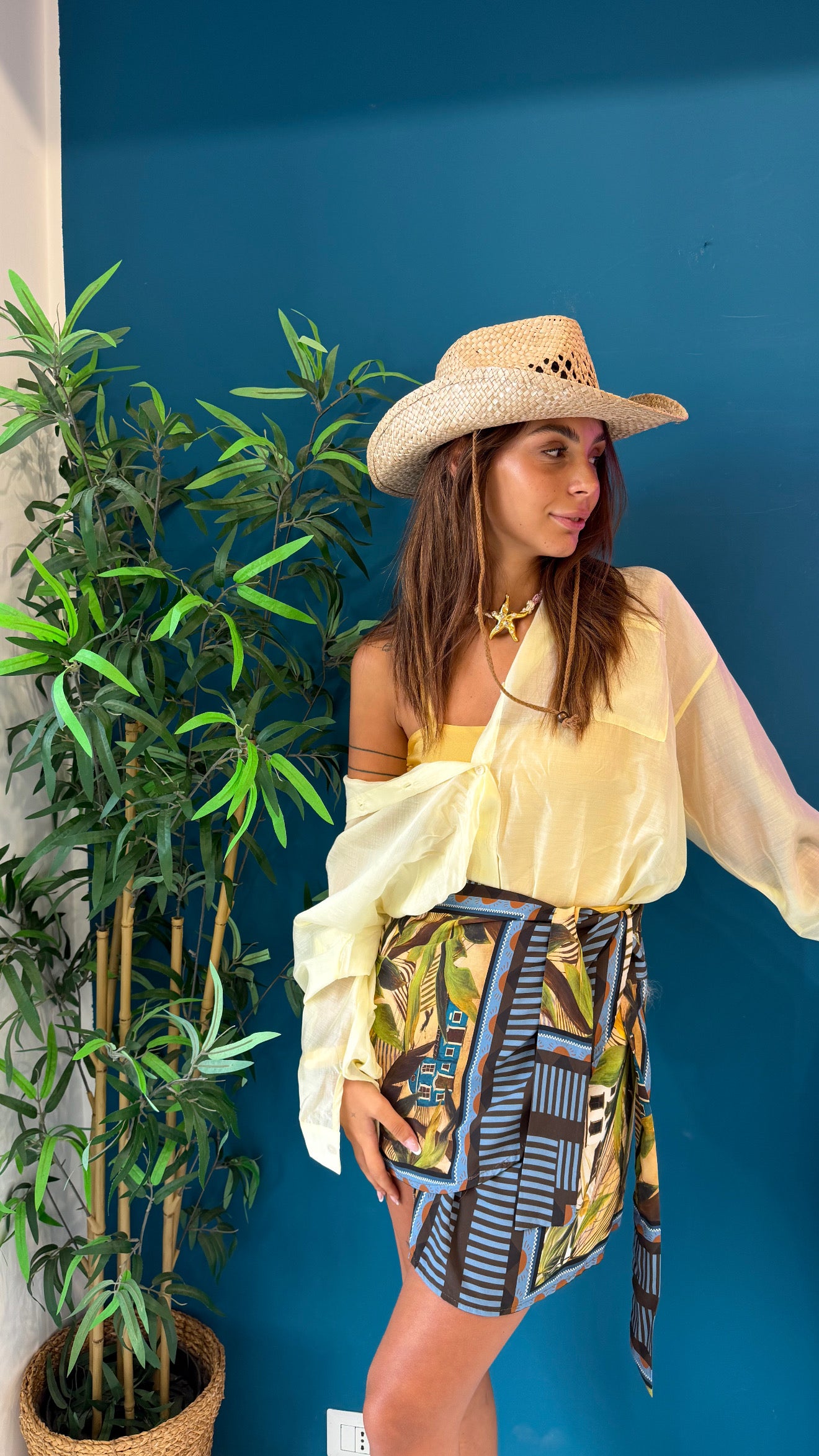 Minigonna mood pareo safari