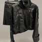 Jacket cropped melissa( burgundi/ nero)
