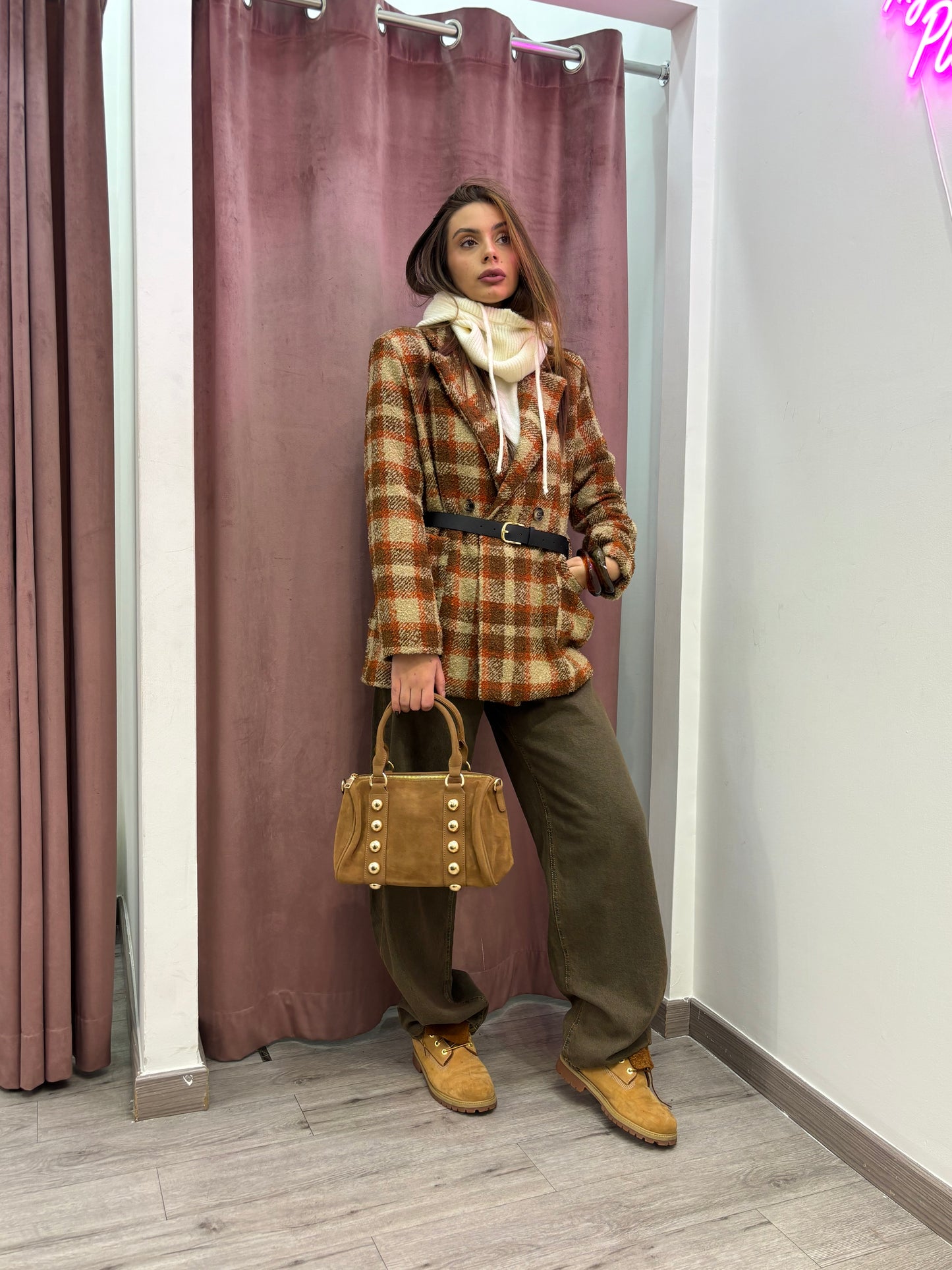 Blazer a quadri mood vintage