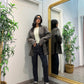 Blazer quadri spacchi laterali