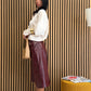Bermuda in ecopelle bordeaux