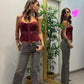 Jeans fume’ vita bassa