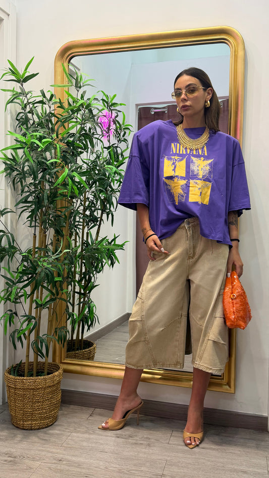 T shirt barock cropped
