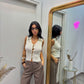 Pantaloni valzer( tortora )
