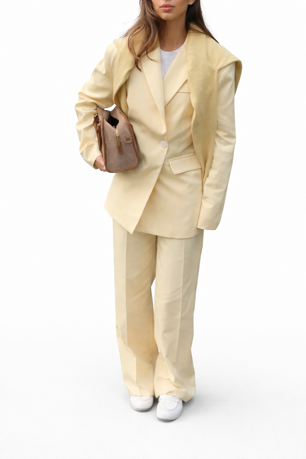 Blazer monopetto yellow by lumina