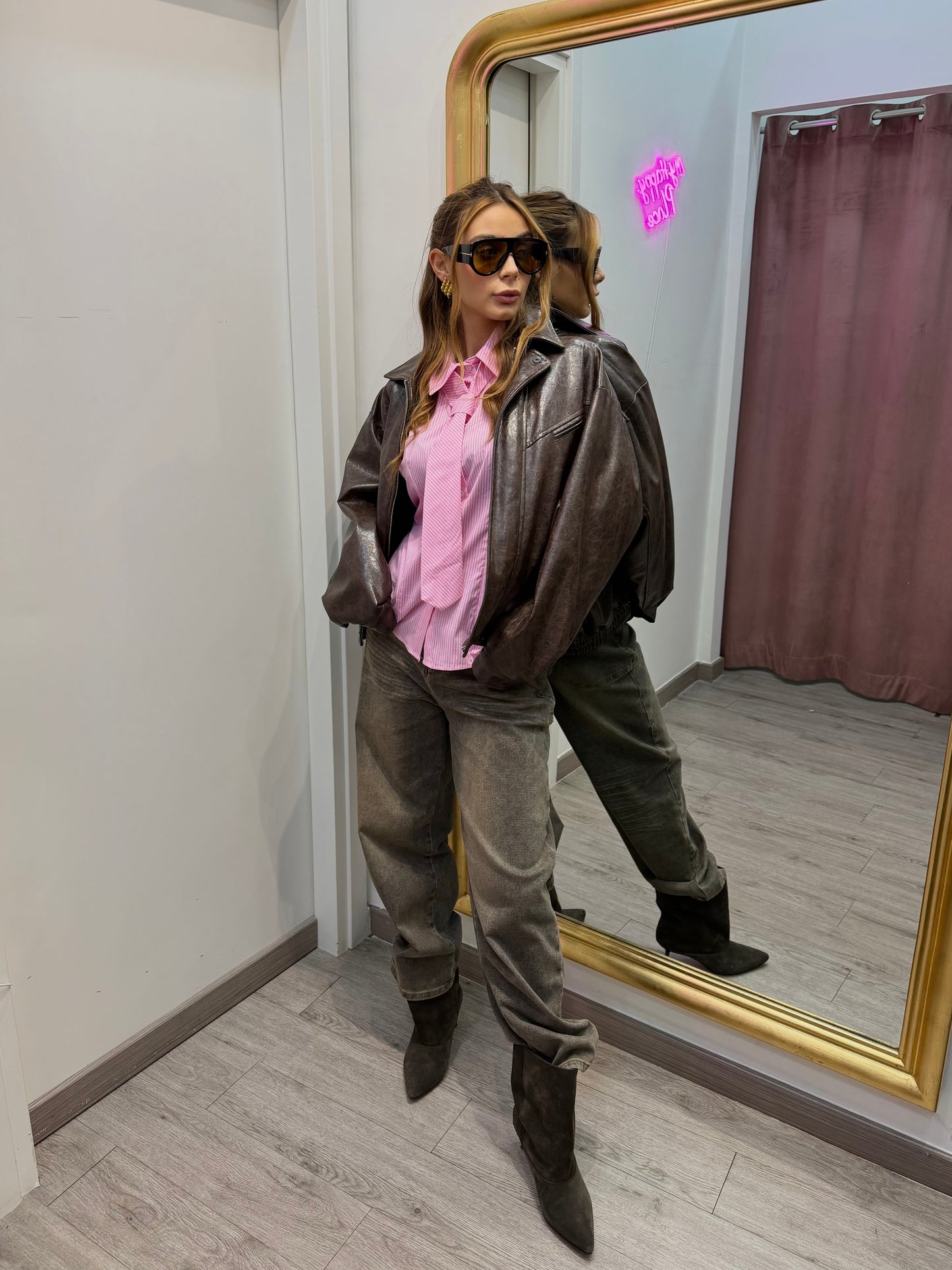 Camcia popoline rosa