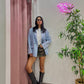 Blazer Denim lumina