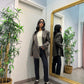 Blazer quadri spacchi laterali