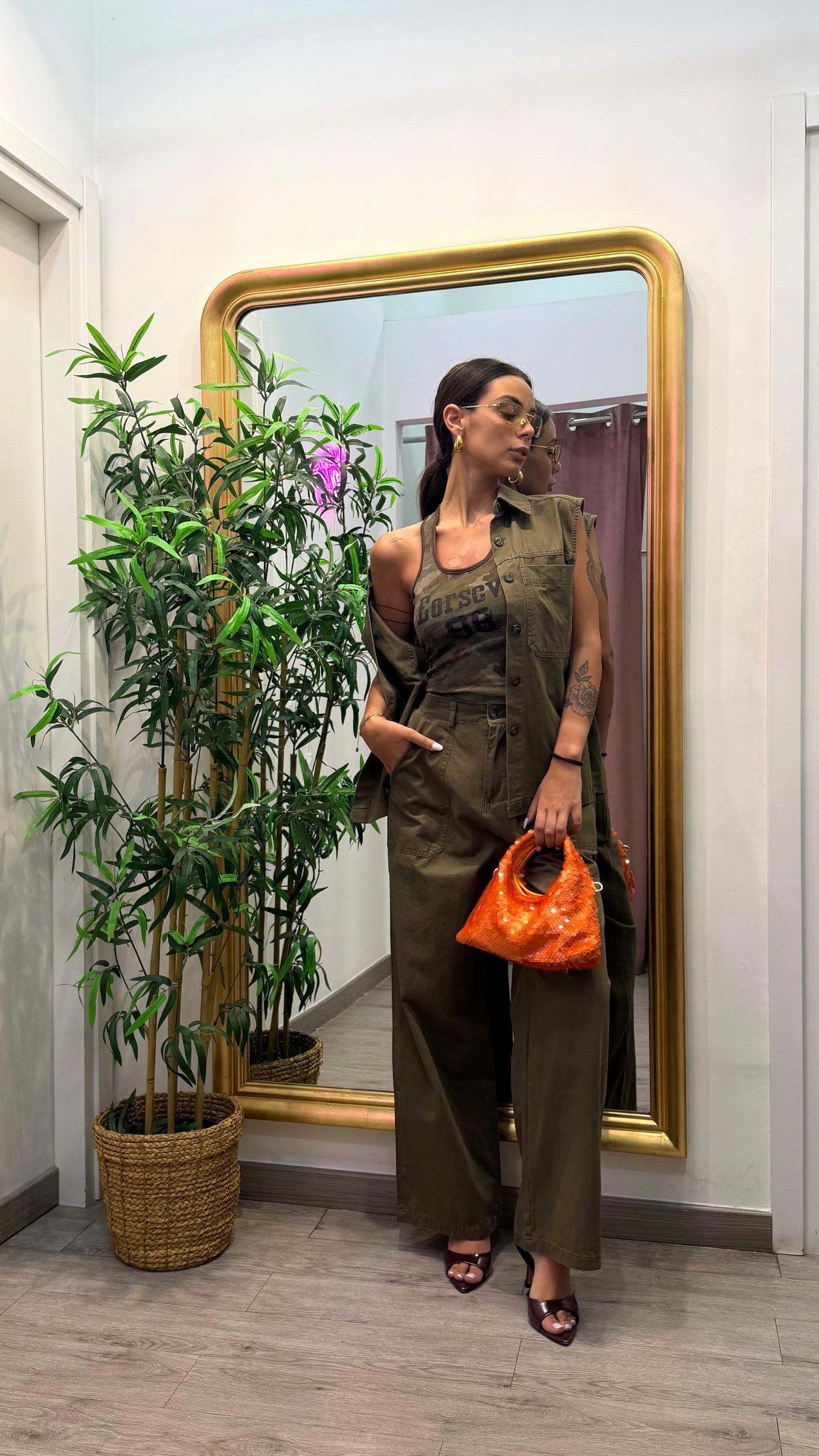 Set alessandra ( burro / verde militare )