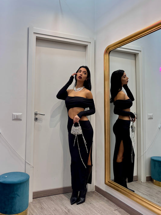 Dress dea ( nero / marrone )