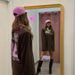 Maxi shirt barock and roll (marrone)