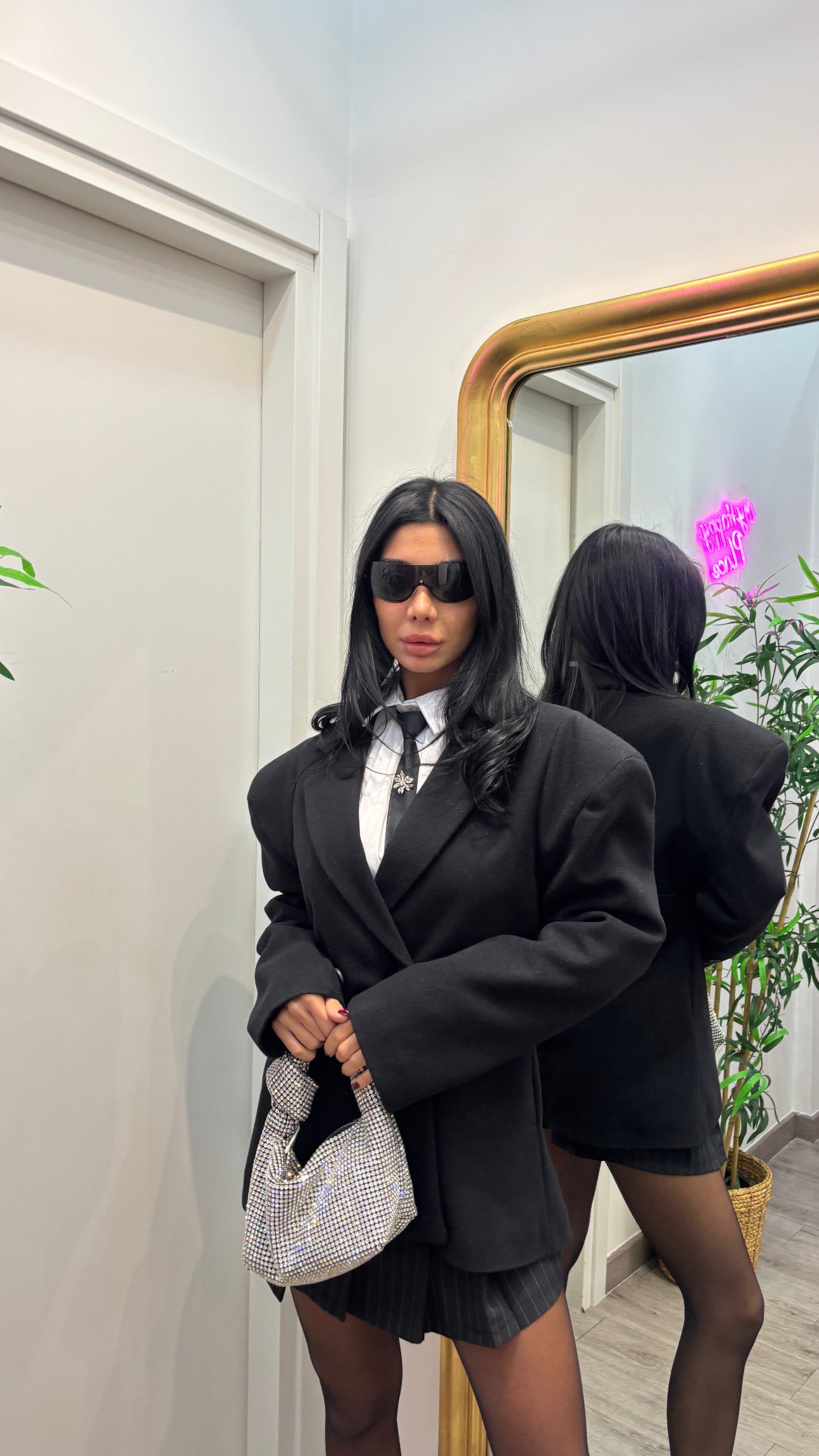 Blazer sfiancato nero