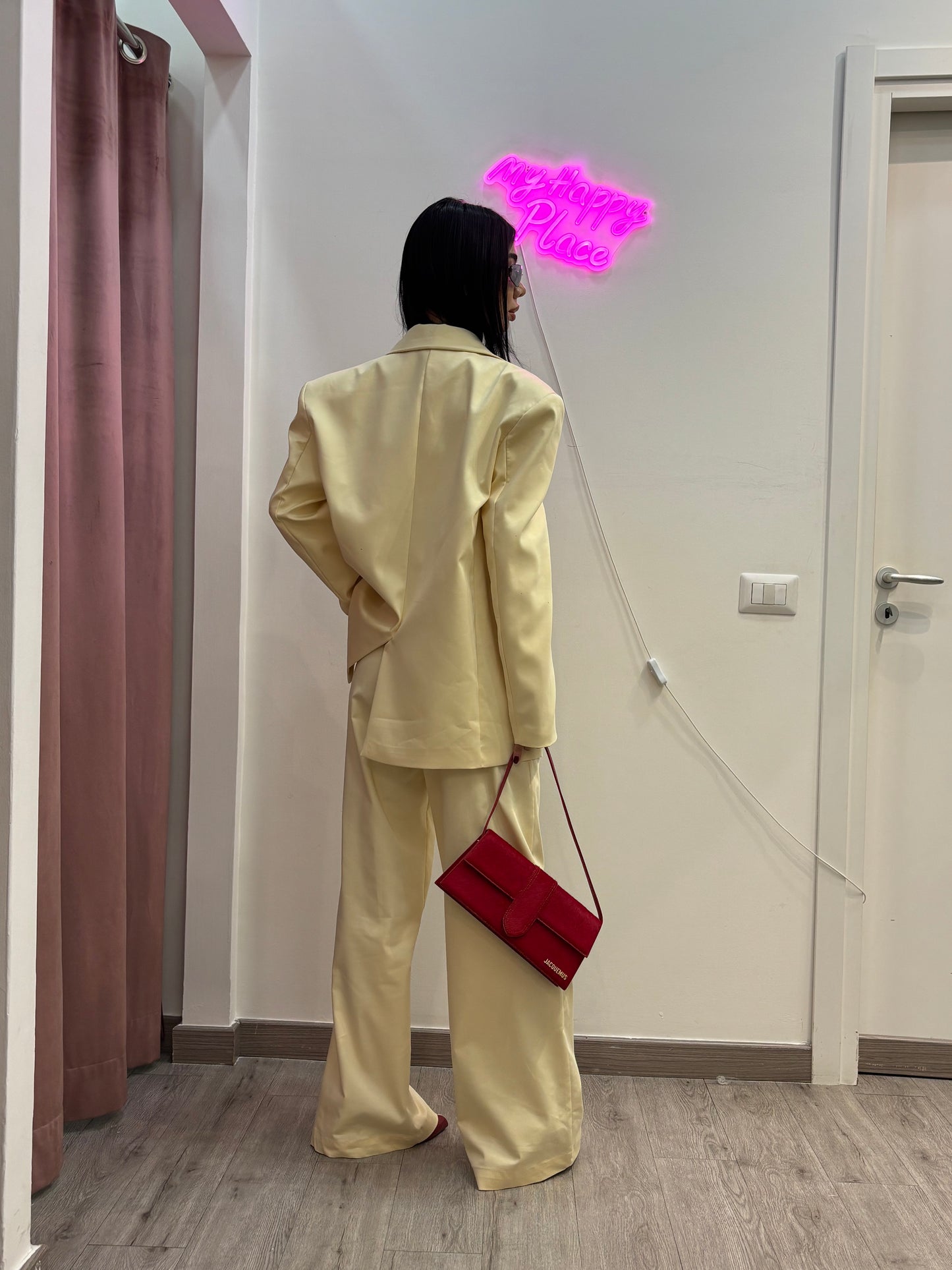 Blazer monopetto yellow by lumina