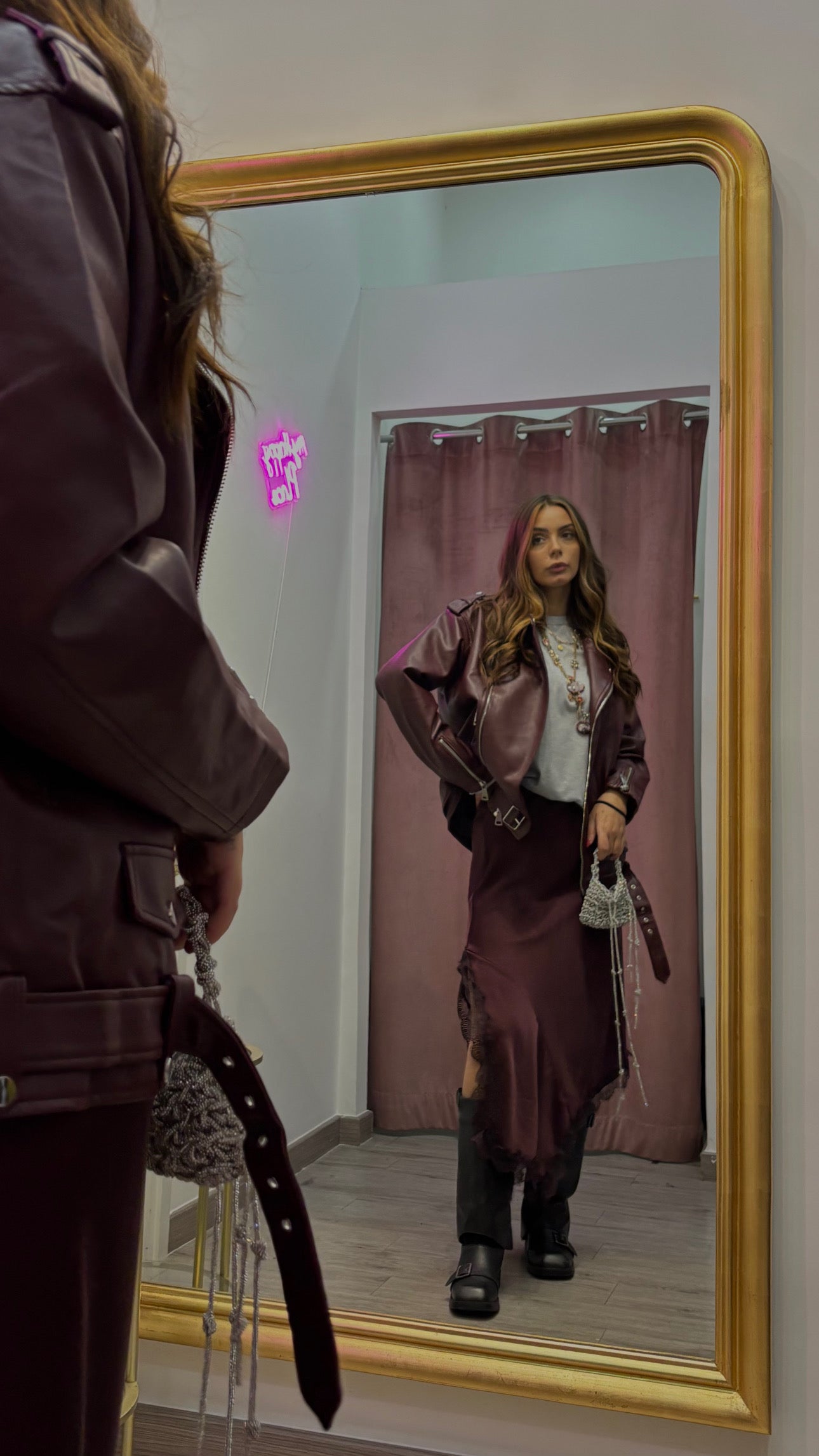 Gonna longuette inserti in pizzo