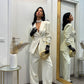Blazer sfiancato panna by lumina