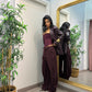 Pantaloni burgundi by lumina