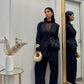 Blazer sfiancato nero by lumina