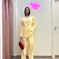 Blazer monopetto yellow by lumina