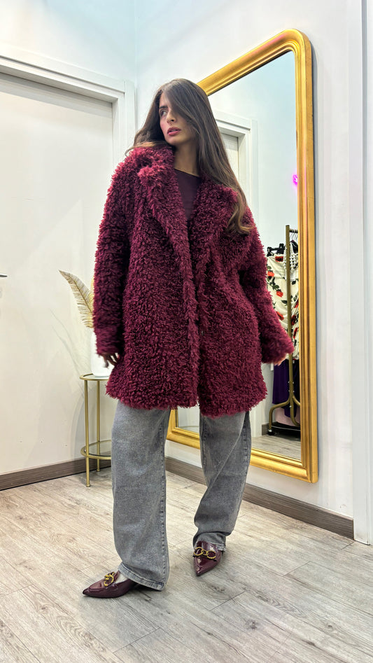 Coat burgundi