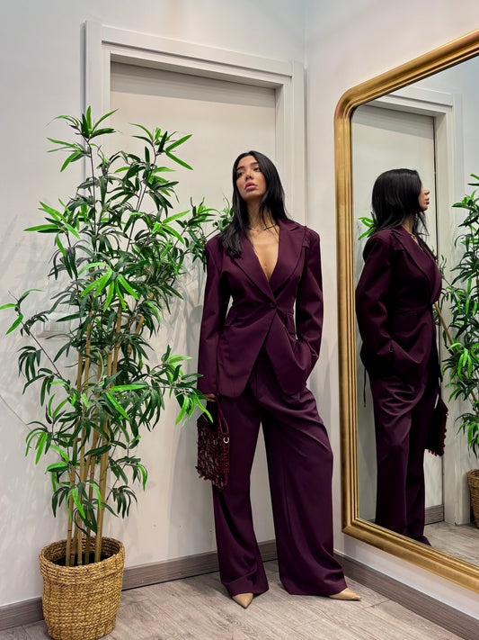 Blazer sfiancato by  lumina  ( burgundi )