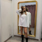 Maxi shirt barock and roll ( nera bianca / bianca-nera  )