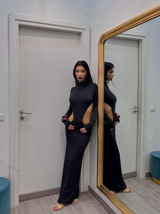 Abito desnuda ( marrone / nero )