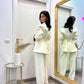 Blazer sfiancato panna by lumina