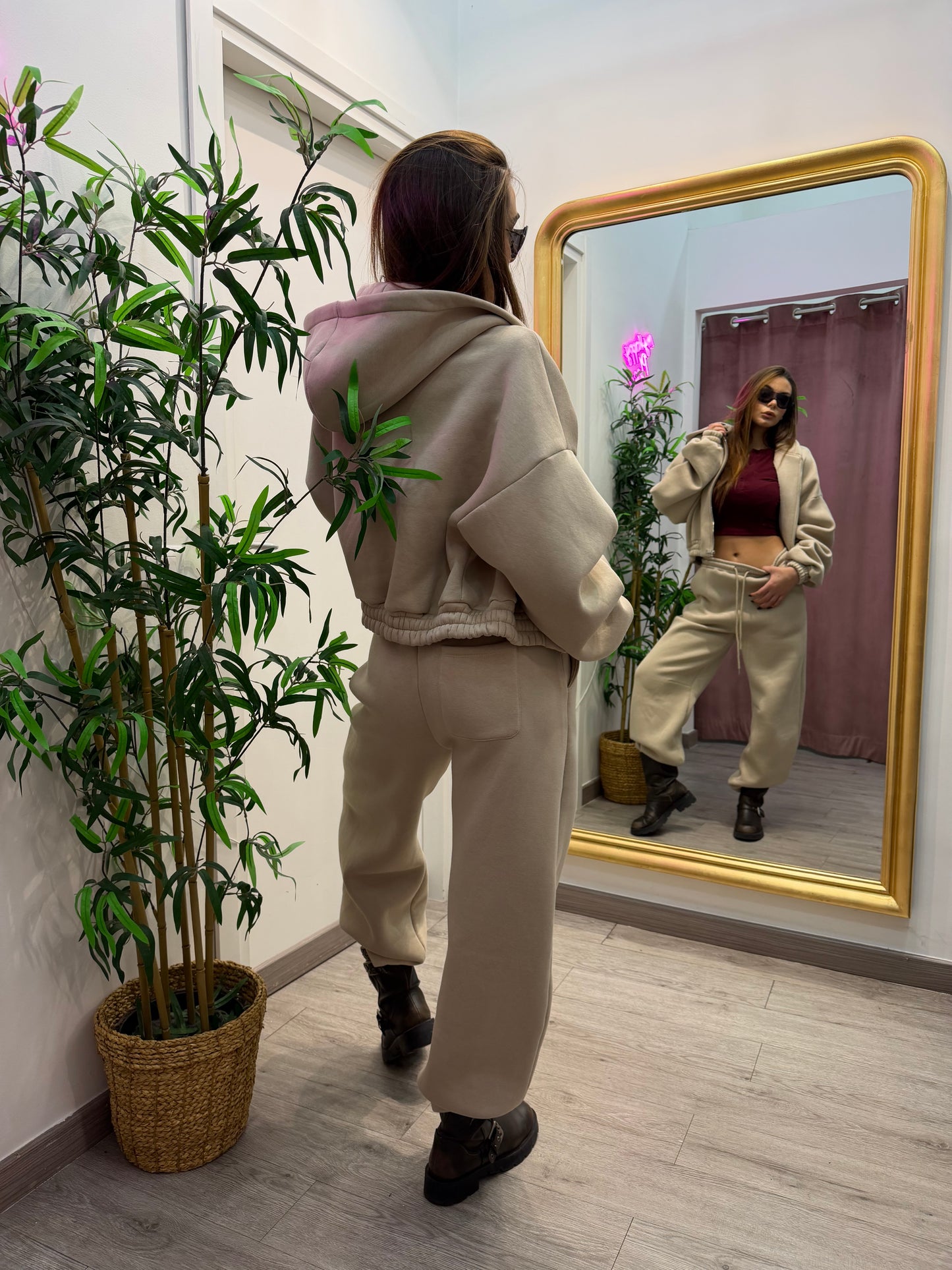 Set tuta comfy  panna