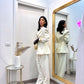 Blazer sfiancato panna by lumina