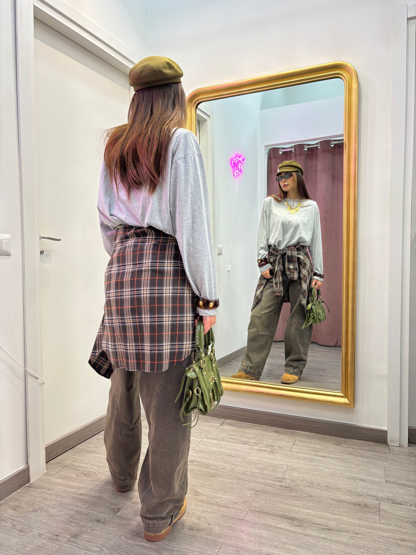 Jeans sabbiato modello ballon