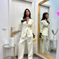 Blazer sfiancato panna by lumina