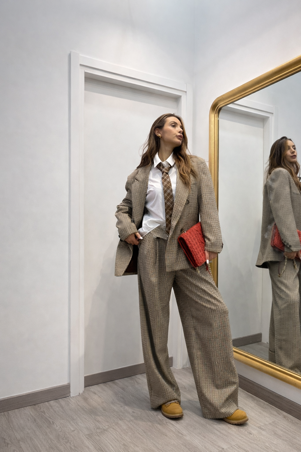 Pantaloni sartoriali com pence