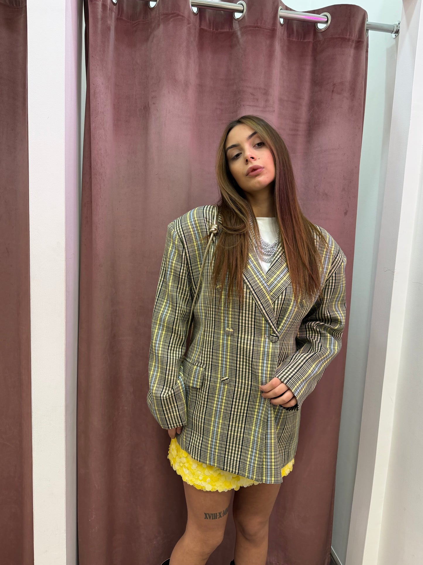 Blazer  a quadri doppiopetto