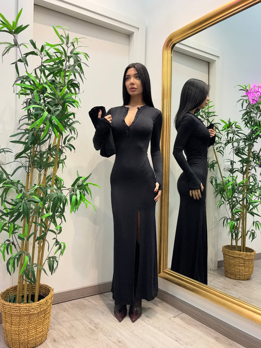 Dress jolie ( nero / bordeaux)