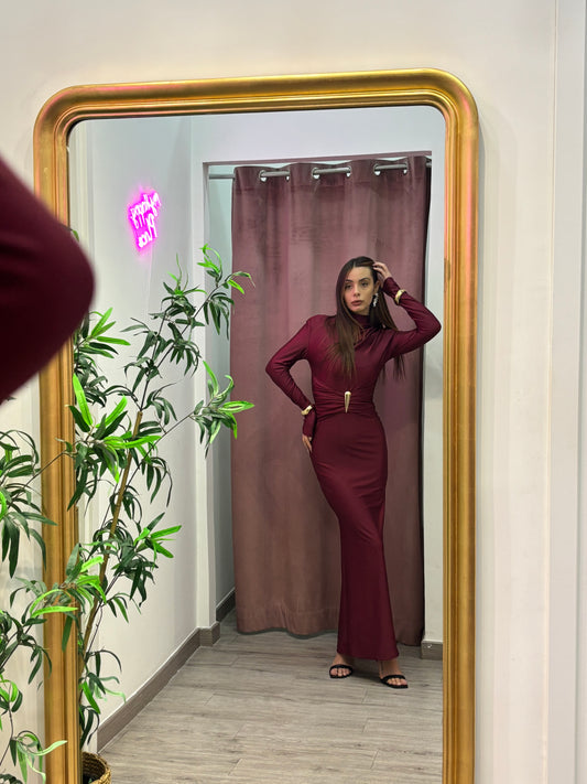 Abito celebrity ( nero / bordeaux )