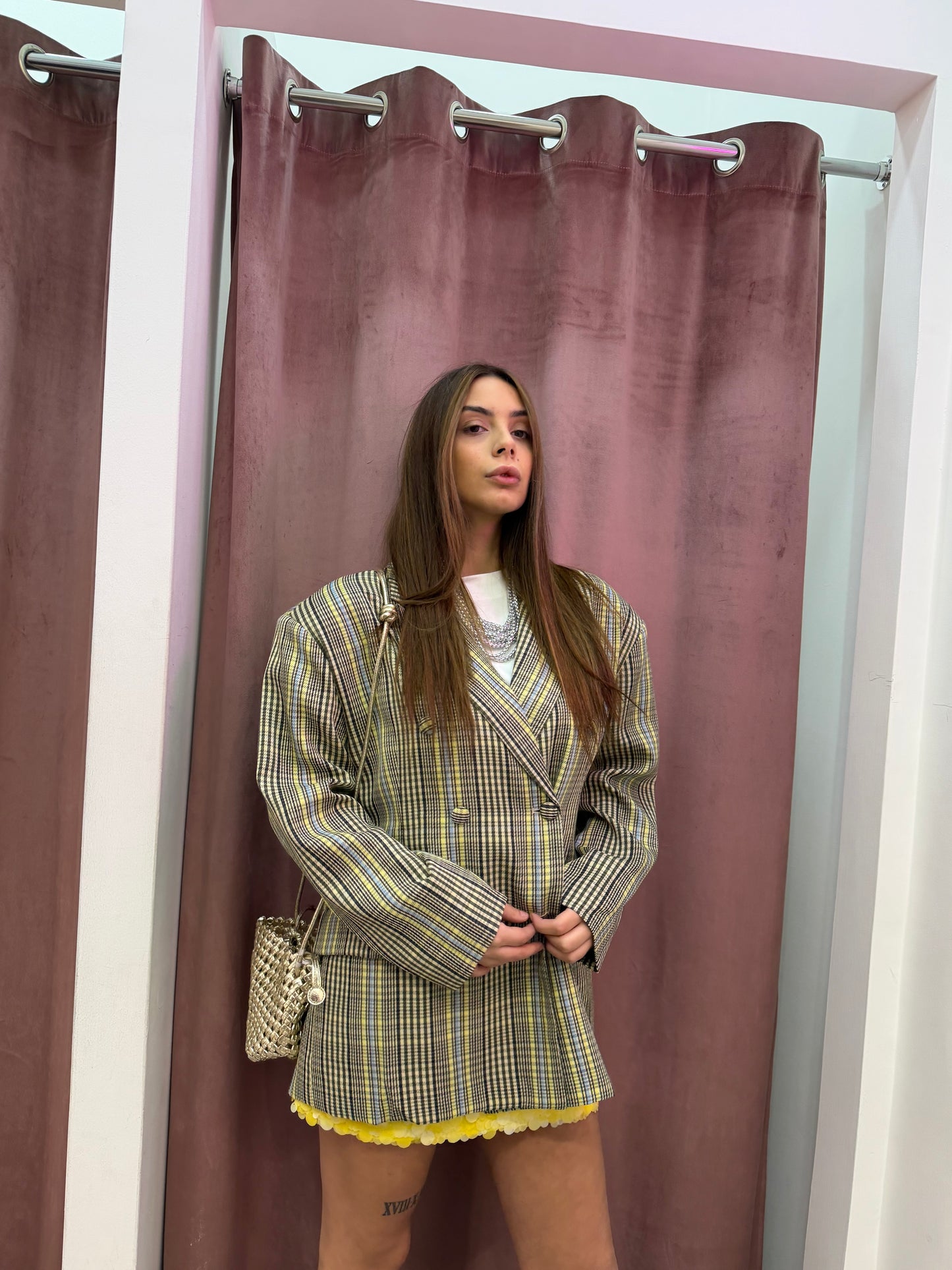 Blazer  a quadri doppiopetto