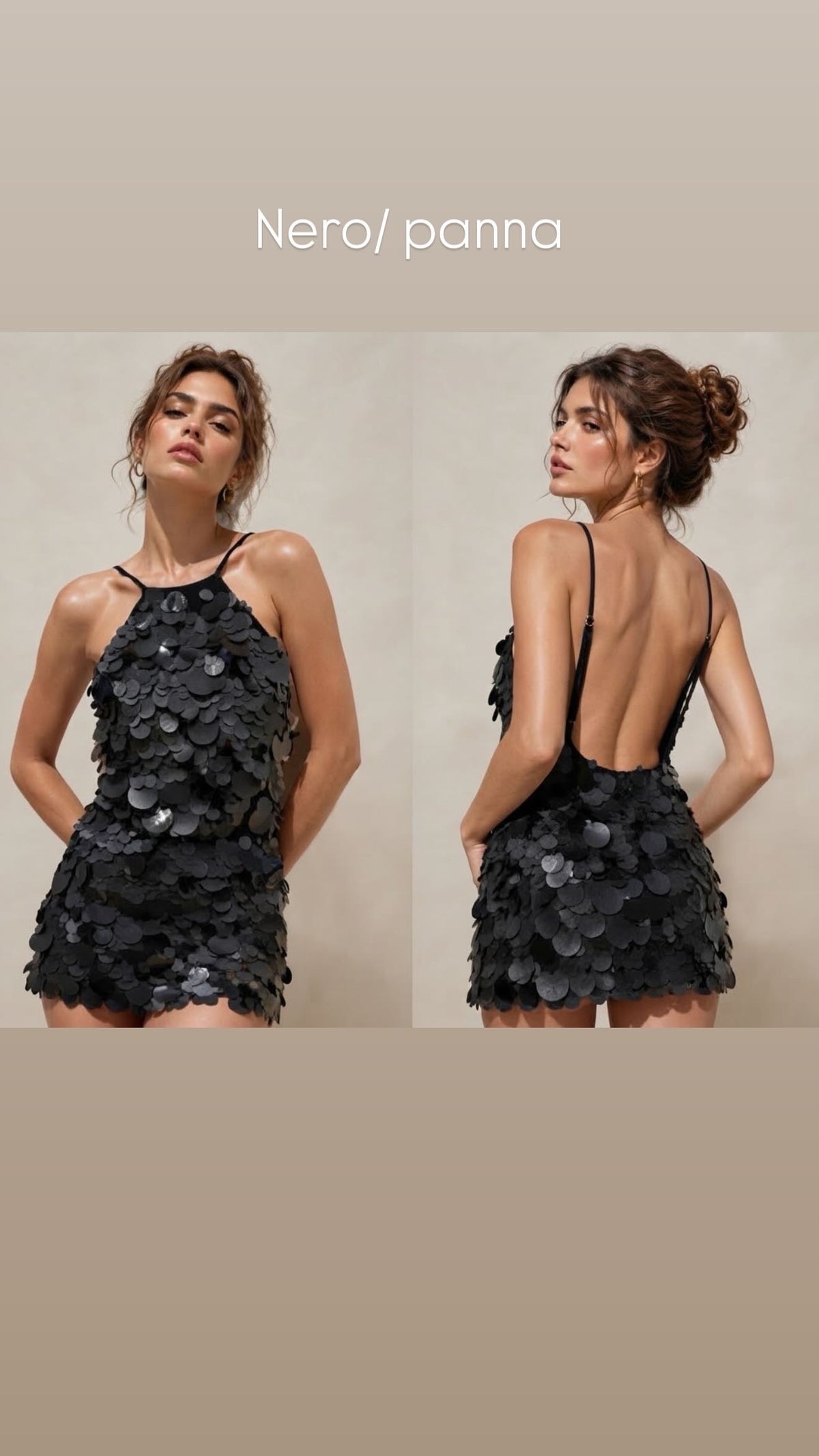 Mini dress desy black