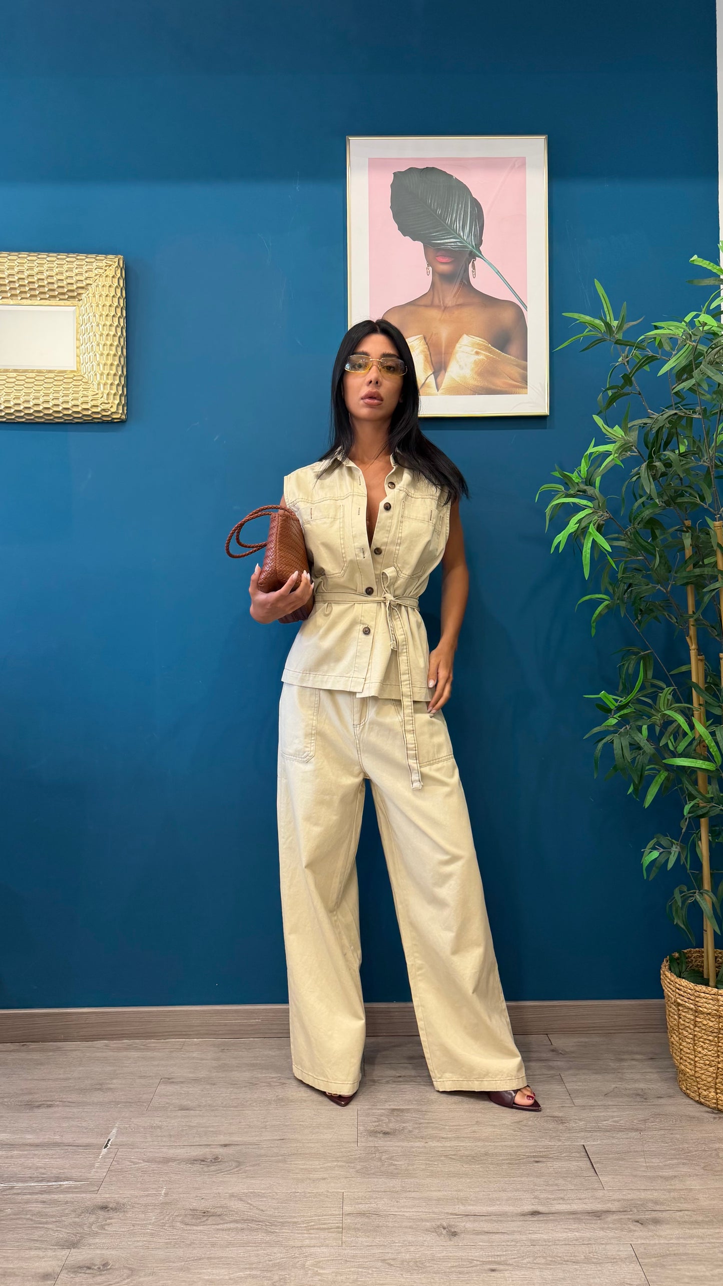 Set alessandra ( burro / verde militare )