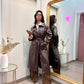 Long trench brown by lumina