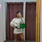 Camicia satin spalle strutturate ( + colori)