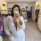 Mini dress satin white