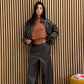 Jacket tasconi in ecopelle
