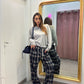 Pantaloni comfy a quadri