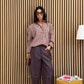 Pantaloni eco prugna