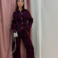 Pantaloni ballon camille ( bordeaux )
